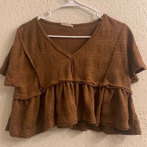 Flowy cropped top